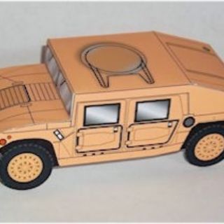 Mô hình giấy xe HUMVEE