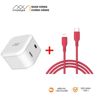 [COMBO] Sạc Nhanh Innostyle PD 18W (Củ Minigo PD 18W + Cáp Jazzy MFI) - Hàng Chính Hãng