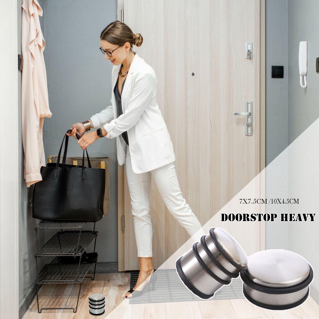 PISTA Dụng Cụ Chặn Cửa Bằng Cao Su Thiết Kế Mới Tiện Lợi Dễ Sử Dụng