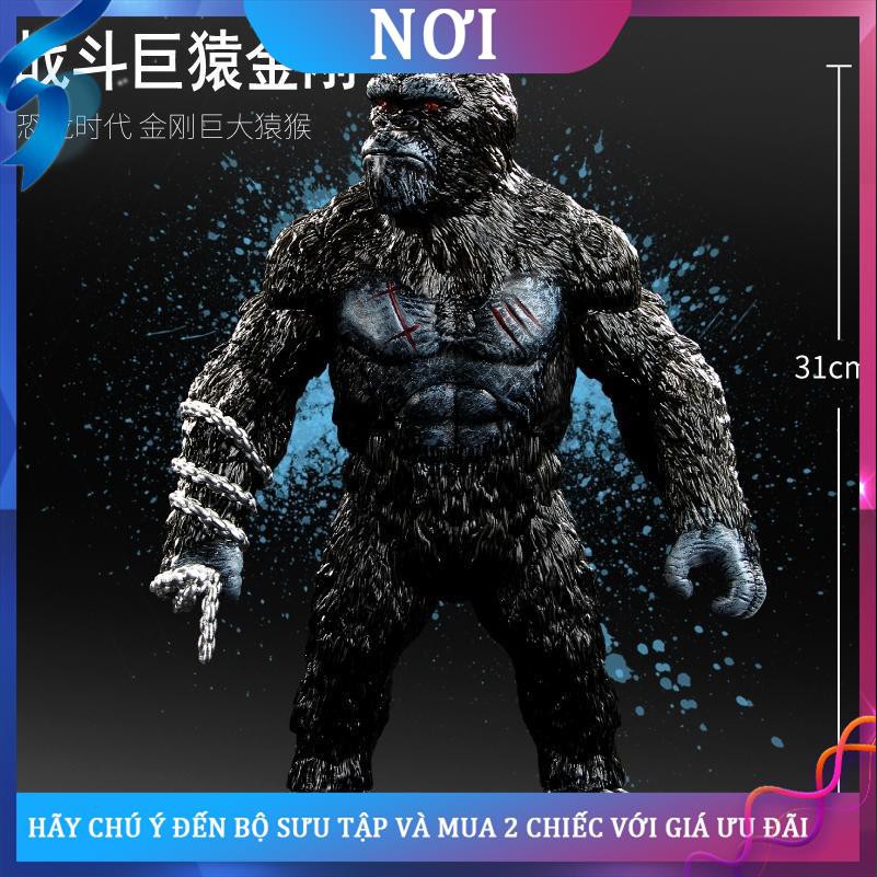 △☼Đồ chơi trẻ em mô phỏng động vật khủng long mô hình con vượn khổng lồ King Kong Jurassic world Bộ khủng long bạo chúa