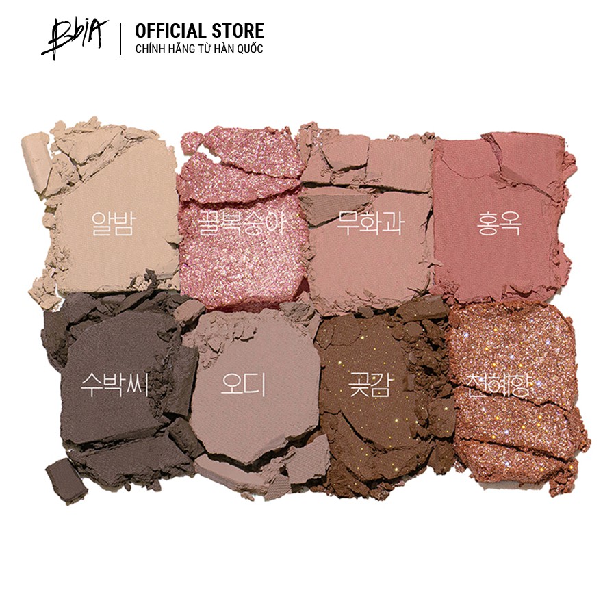 Bộ 2 Bảng Màu Mắt BBia Final Shadow Palette version 2 11g/bảng TẶNG 1 túi trang điểm Hologram 3g - BBia Offical Stor | BigBuy360 - bigbuy360.vn