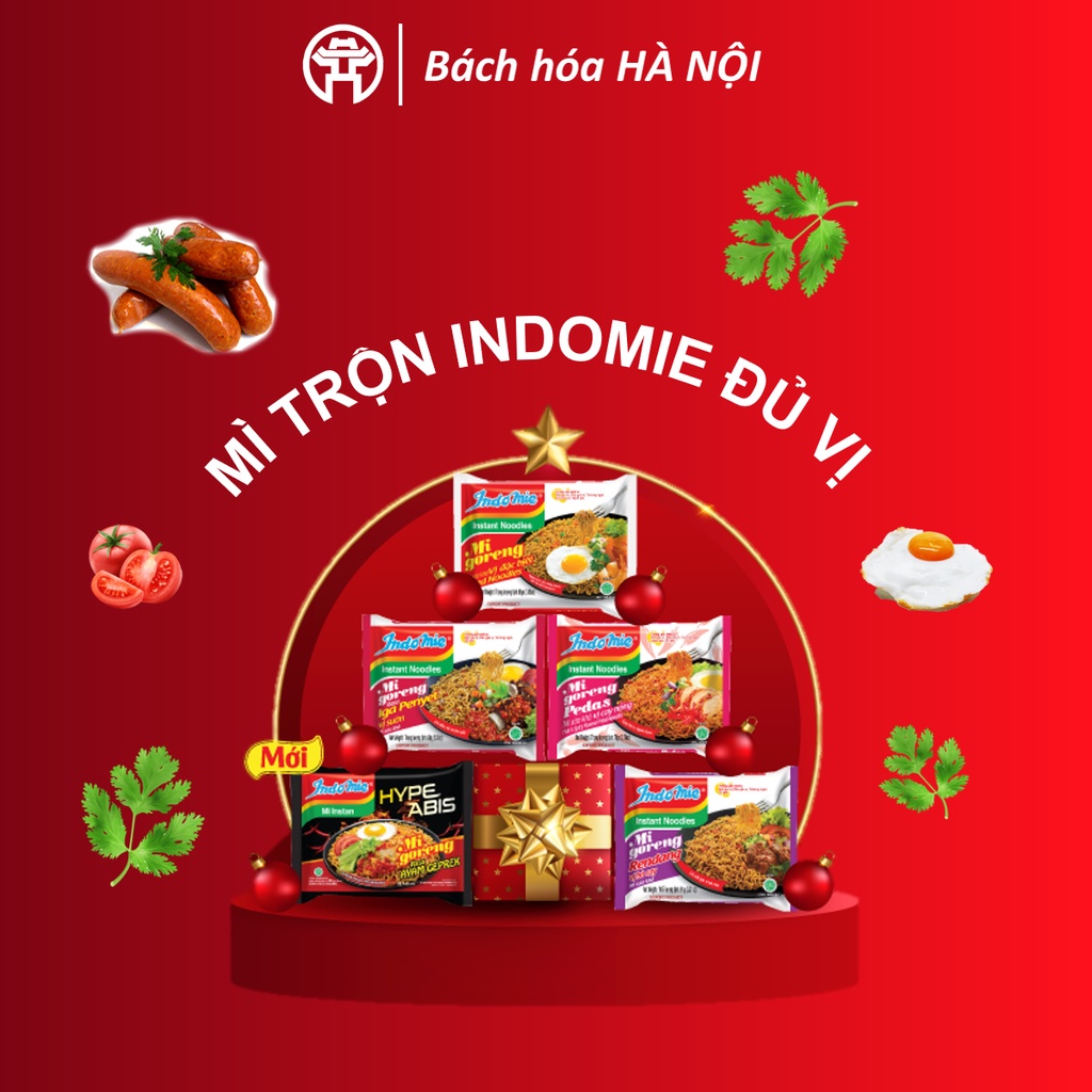 Mì xào khô / Mì Trộn Indomie Mi Goreng Ngon số 1 Thế Giới (Đủ Vị)