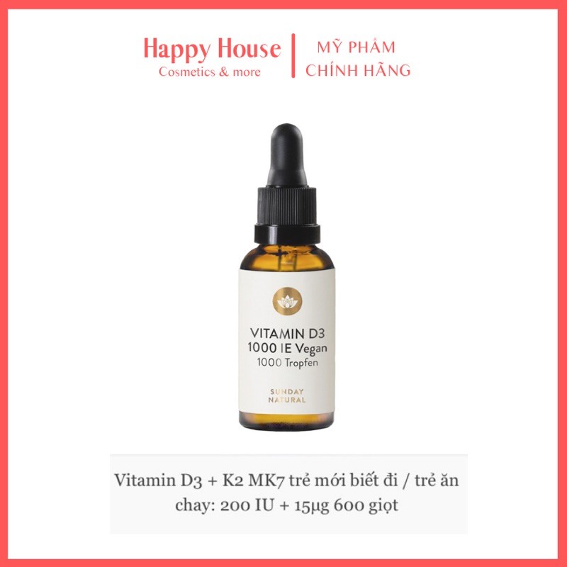 Vitamin D3 K2 cho bé của Đức