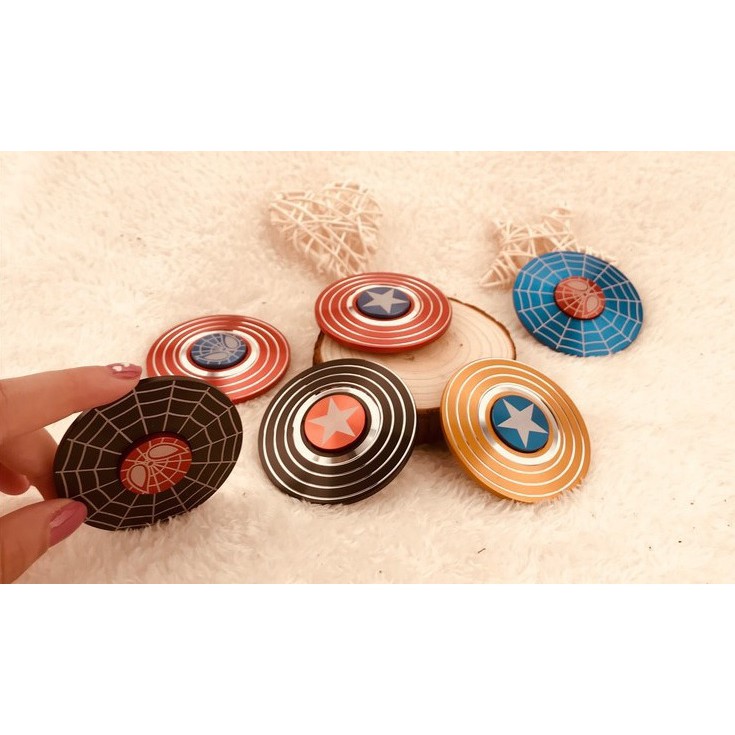 Đồ Chơi Con Quay Cao Cấp Fidget Spinner Captain America ( Đội Trưởng Mỹ ) Cực Chất