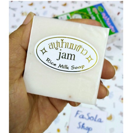 1 bánh Xà phòng gạo sữa trắng da Thái Lan jam