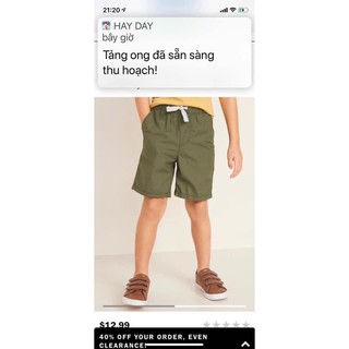 Quần short kaki bé trai