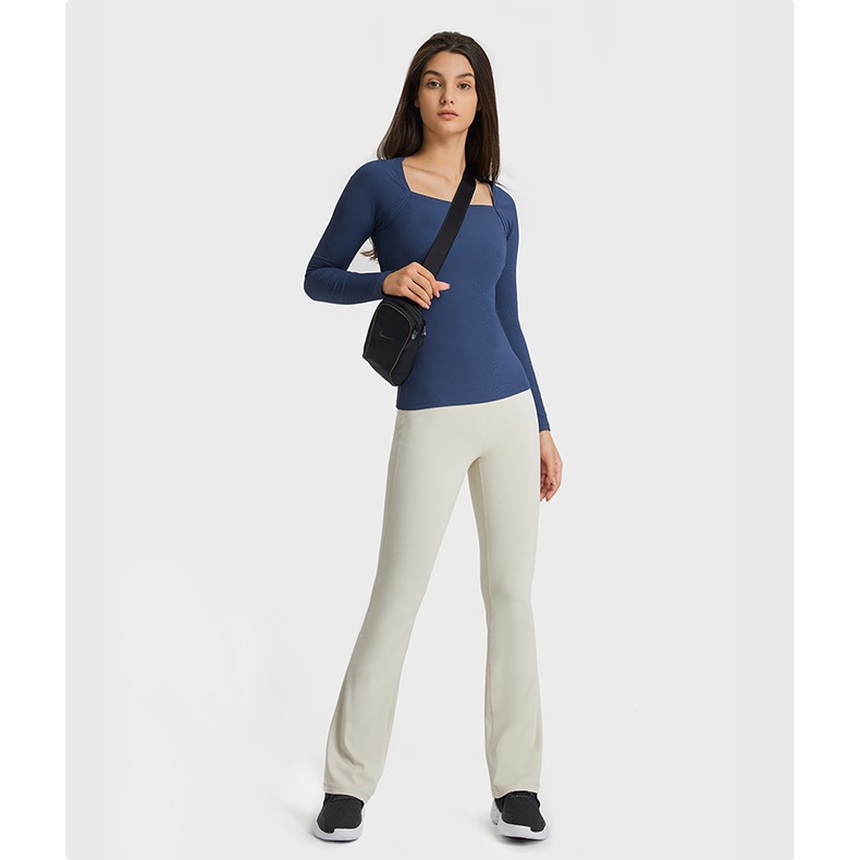 Quần tập thể thao Lululemon Super-High Groove Flared Pant - Quần tập Yoga ống loe Lulu không logo