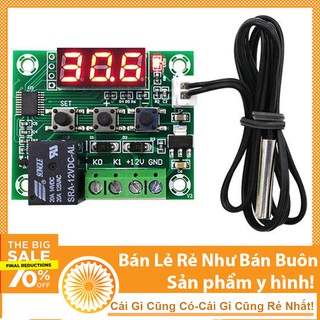 Mạch cảm biến kiểm soát nhiệt độ W1209 Relay 12VDC