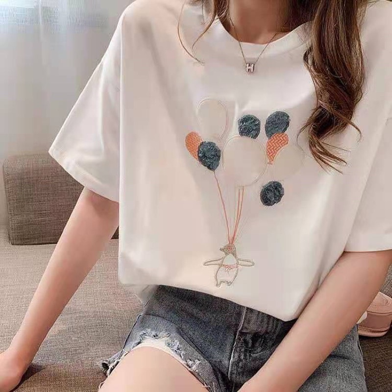 Áo Phông Tone Màu Trầm Hoạ Tiết Bóng Nhiều Màu