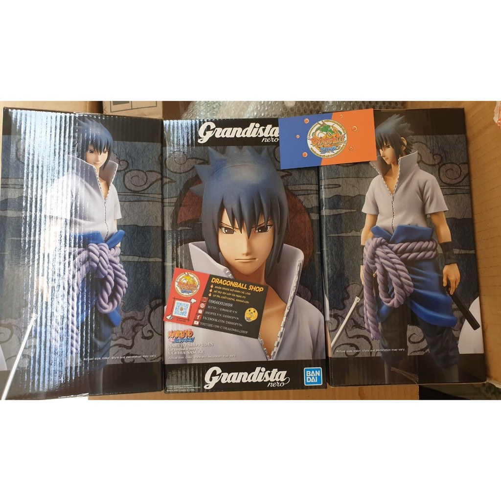 Mô hình Naruto Shippuden chính hãng - Sasuke Grandista Nero - Banpresto