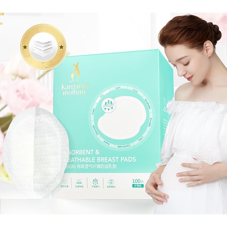 Miếng lót thấm sữa Kangaroo Mommy (100 miếng)