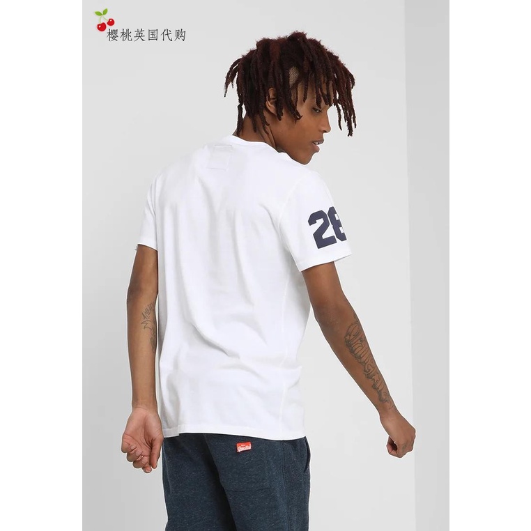 Áo thun cotton tay ngắn in logo Superdry thời trang cho nam