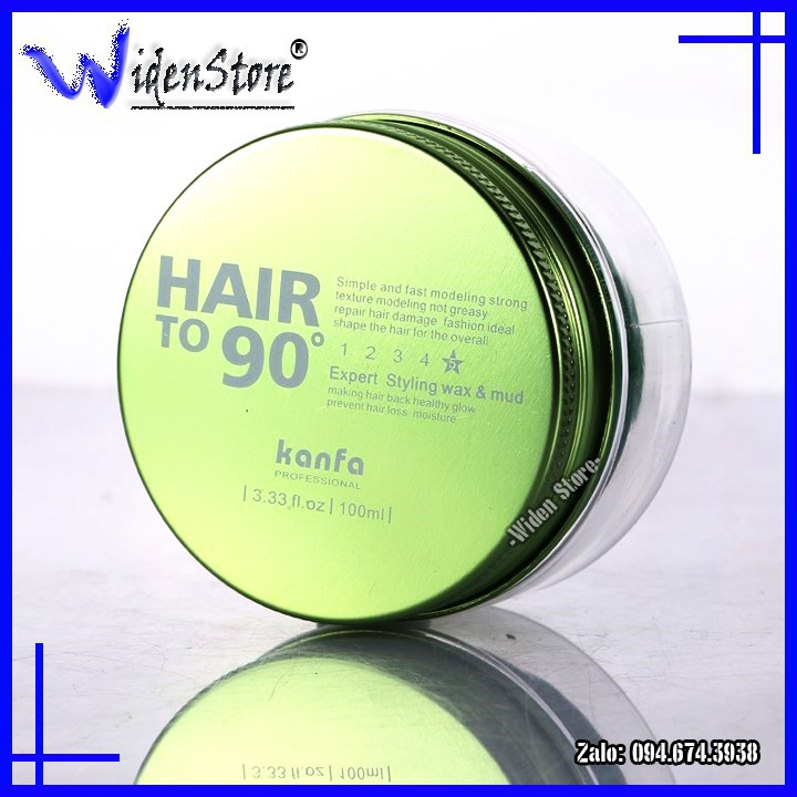 [TẶNG LƯỢC]  Combo sáp vuốt tóc Kanfa (Hair to 90) hộp xanh lá và gôm xịt tóc Silhouette