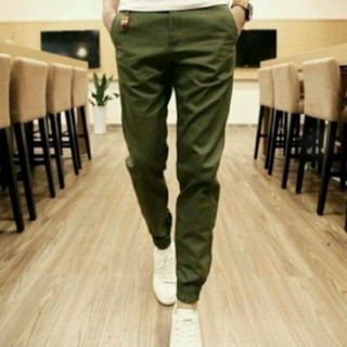Quần Jogger ziper Kaki Nam