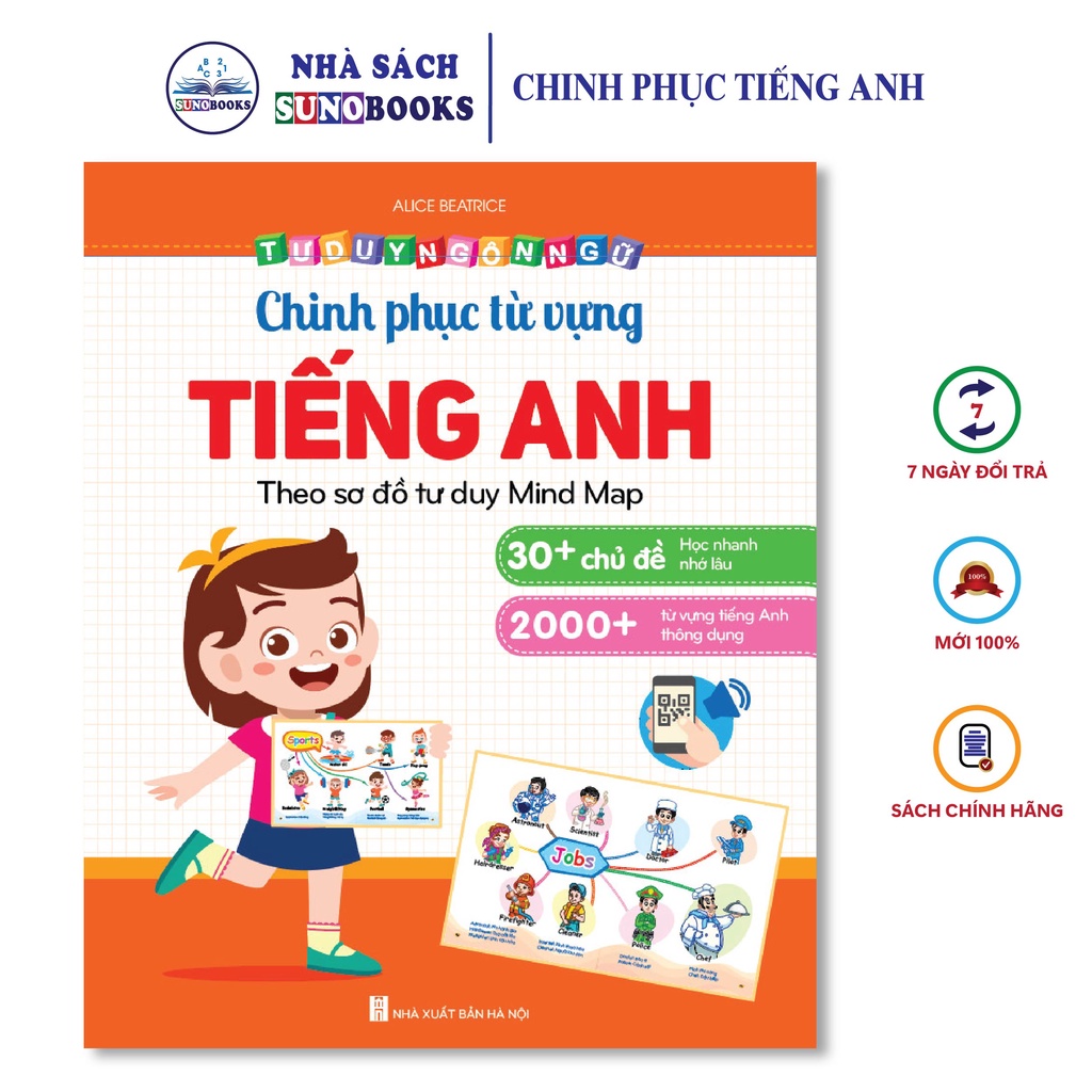 Sách - Chinh Phục Từ Vựng Tiếng Anh - Theo Sơ Đồ Tư Duy Cho Bé