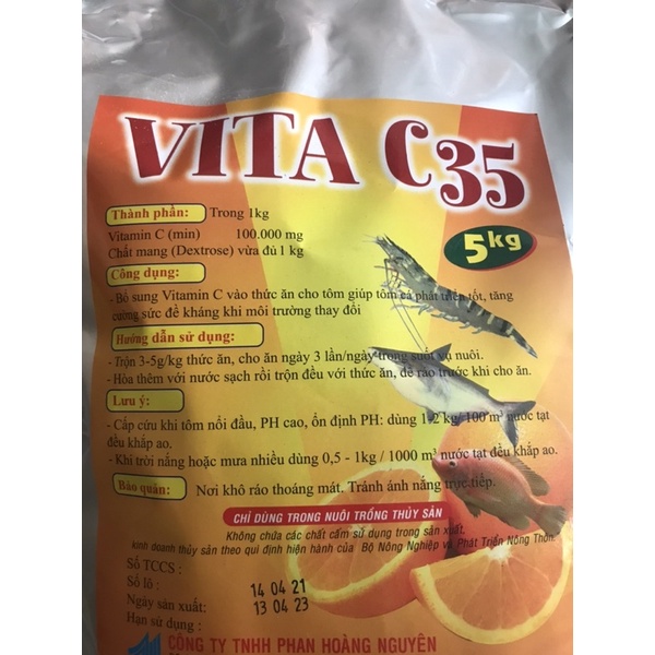 Vitamin c tạt ao nuôi 5kg