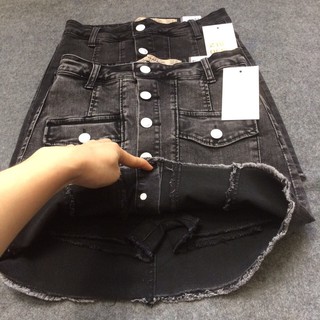 Quần Giả Váy Jean ZR Skinny Co Giãn Khuy Sắt - 2119