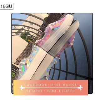 Giày thể thao hologram độn đế nữ siêu nổi bật