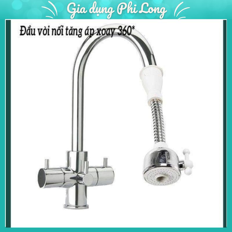 Vòi Nối Tăng Áp Xoay 360 Độ