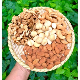 Combo 1kg hạt dinh dưỡng mix 4 loại (hạnh nhân, óc chó mỹ, nhân mắc ca, điều nguyên )