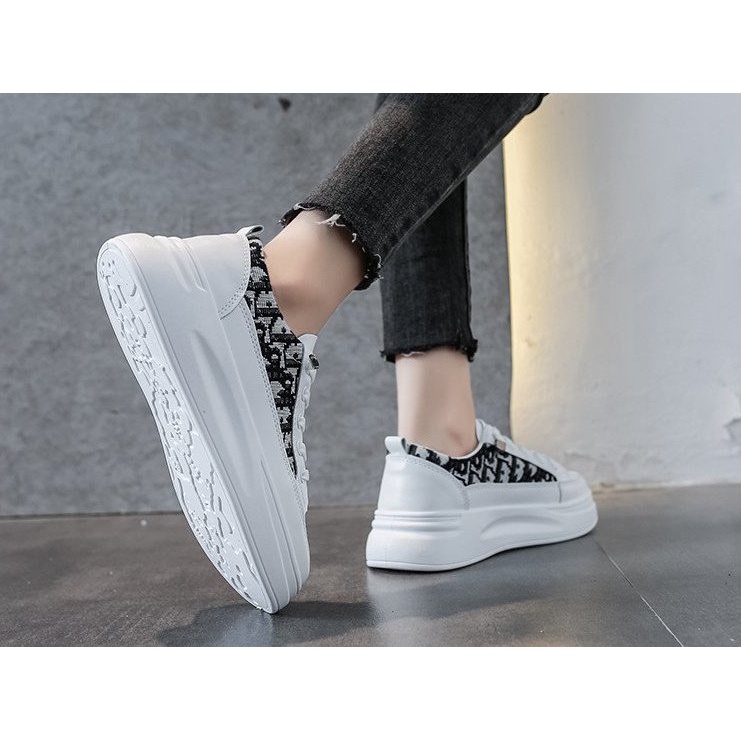 Giày thể thao nữ sneaker cao cấp đế cao 4cm thanh lịch