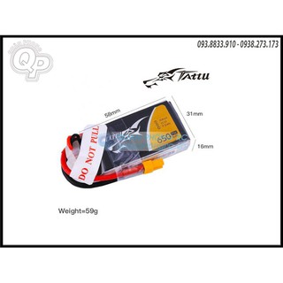 Tattu 650mAh 3S 75C 11.1V XT30 Plug