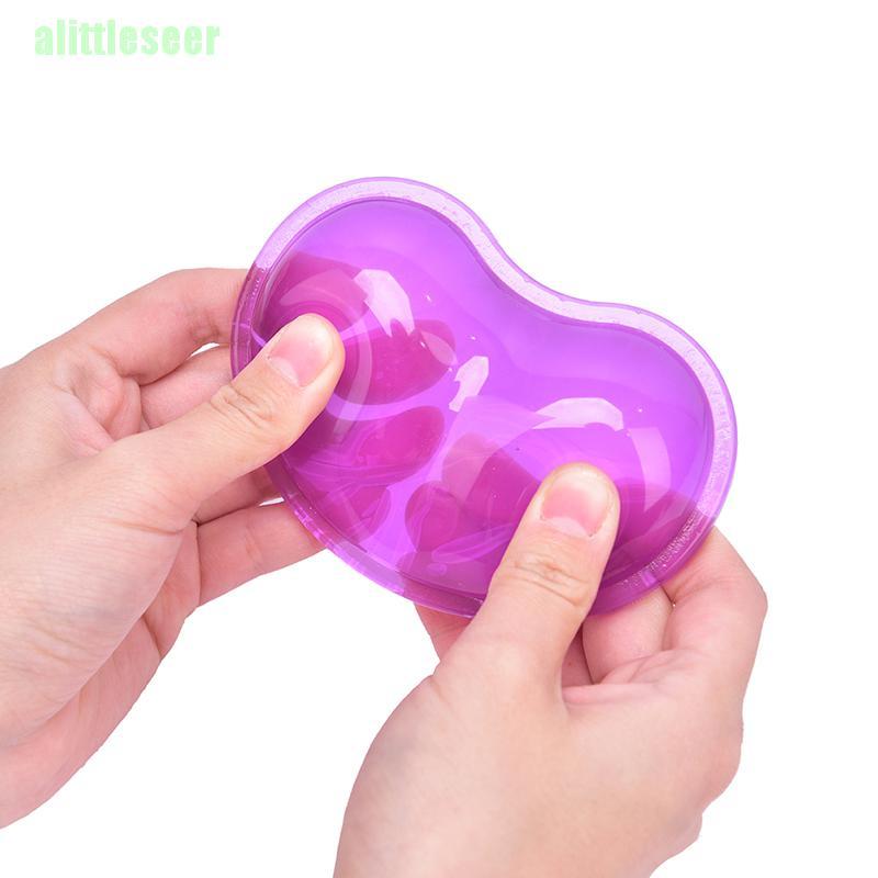 (Hàng Mới Về) 1 Đệm Cổ Tay Hình Trái Tim Bằng Silicone Thoải Mái Hỗ Trợ Cổ Tay