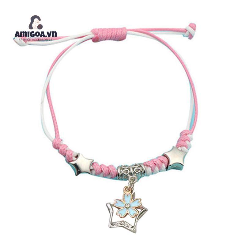 ✨✨Set 3 Vòng Tay May Mắn Dạ Quang Mặt Trăng / Hoa Thời Trang Cho Cặp Đôi