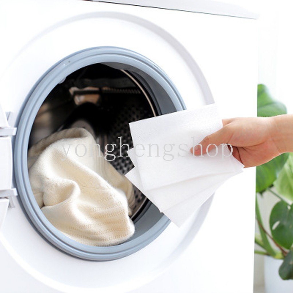 Set 24 Tấm Giấy Thấm Hút Chống Nhuộm Màu Sắc Dành Cho Máy Giặt