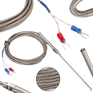 Que dò cảm biến nhiệt loại K dài 3m 100mm 0~400°C