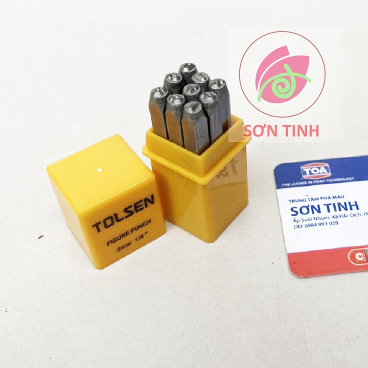 BỘ ĐÓNG SỐ 9 CÂY (1-9) 3mm TOLSEN 25094