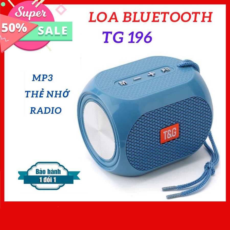 Loa Bluetooth TG 196 Âm Thanh Siêu Trầm, Âm Bass Căng, Hỗ Trợ Nhiều Cổng Kết Nối, Có Kháng Nước