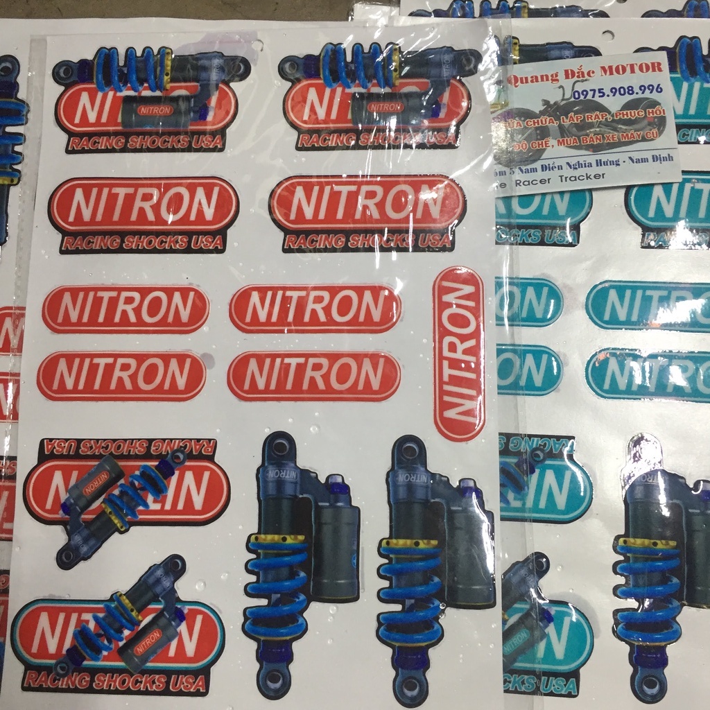 DECAL 3D LOGO NITRON RACING CỰC NGẦU