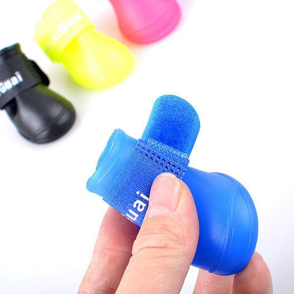 Bộ 4 Giày Đi Mưa Chống Trượt Cho Thú Cưng