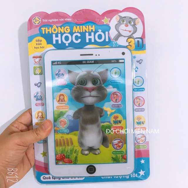 Đồ chơi ipad máy tính bảng cảm ứng mèo nói tiếng Việt cho bé