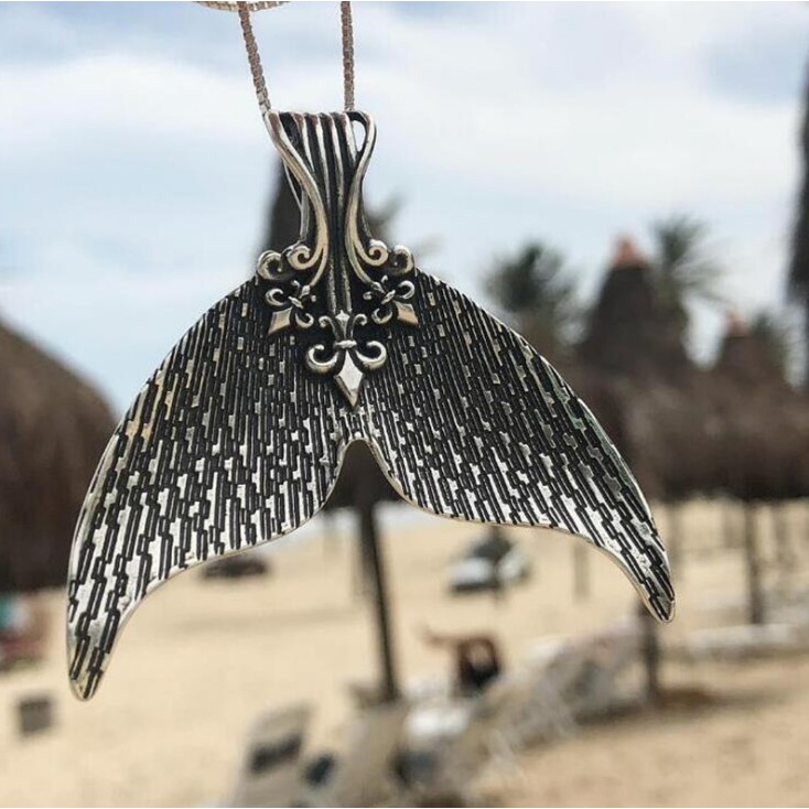 Dây chuyền mặt hình đuôi nàng tiên cá phong cách bohemian