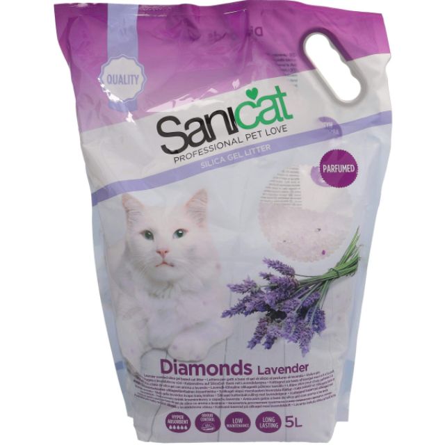 Cát thủy tinh vệ sinh cho mèo SaniCat (túi 15 Lít)
