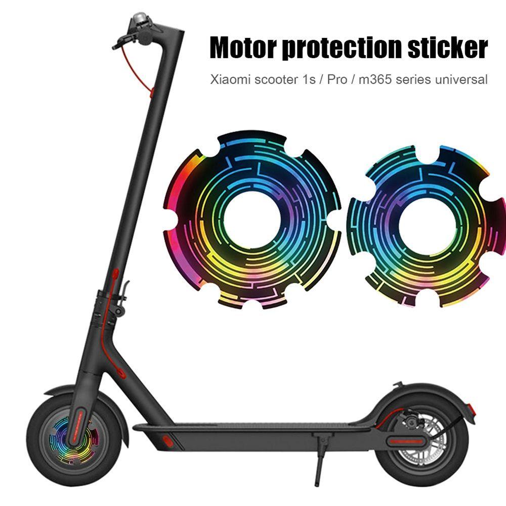 Bộ 2 Miếng Dán Bánh Xe Trước Bằng PVC Chống Nước Cho Xiaomi M365 / 1s / pro2