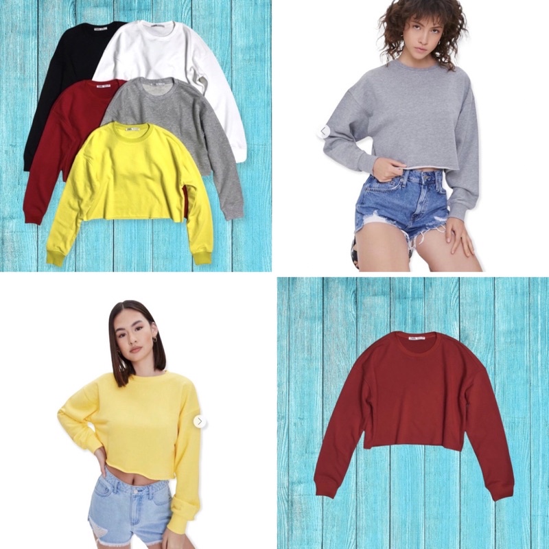 áo thun nữ da cá tay dài croptop vnxk