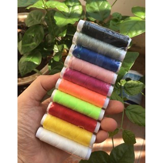 Set chỉ khâu 10 màu cuộn 50m