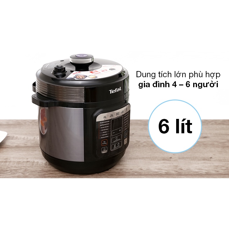 [Mã ELHADEV giảm 4% đơn 300K] Nồi áp suất đa năng Tefal CY601 - 6L- Bảo hành toàn quốc