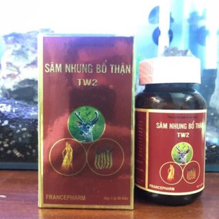 Sâm nhung bổ thận TW2 Bổ thận tráng dương tăng cường sinh lực Lọ 30 viên