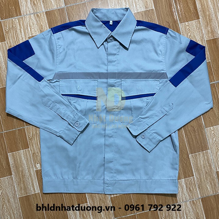 Quần áo bảo hộ lao động nam nữ có phản quang quần túi hộp phối màu đồng phục kỹ sư PR02
