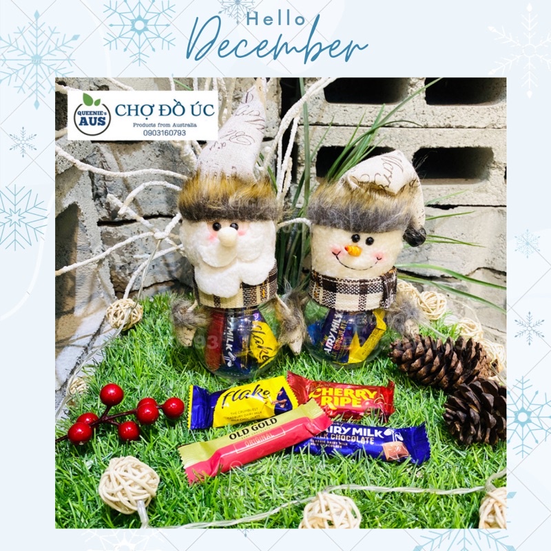 Set quà Chocolate trong chiếc tất Giáng Sinh - Christmas Gift - nhập Úc 🇦🇺