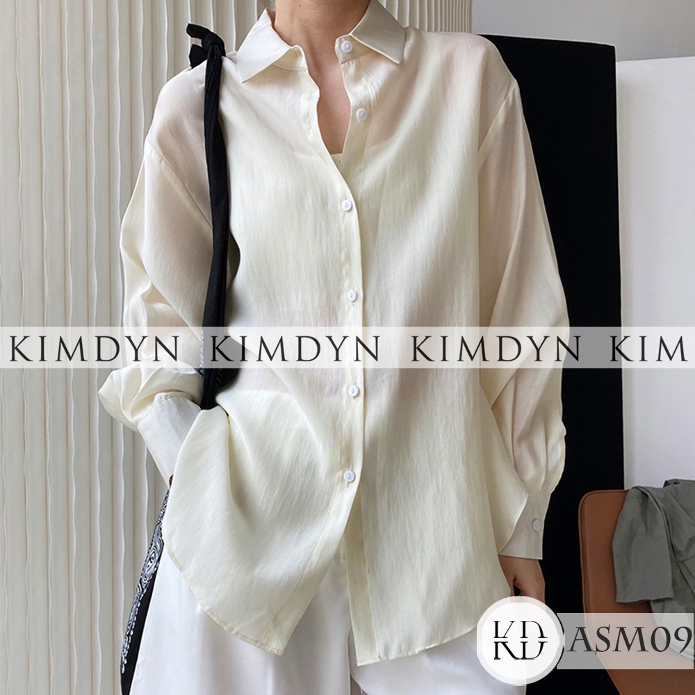 Áo sơ mi dáng rộng mềm rũ kiểu khoác nhẹ casual KimDyn [KDASM09]