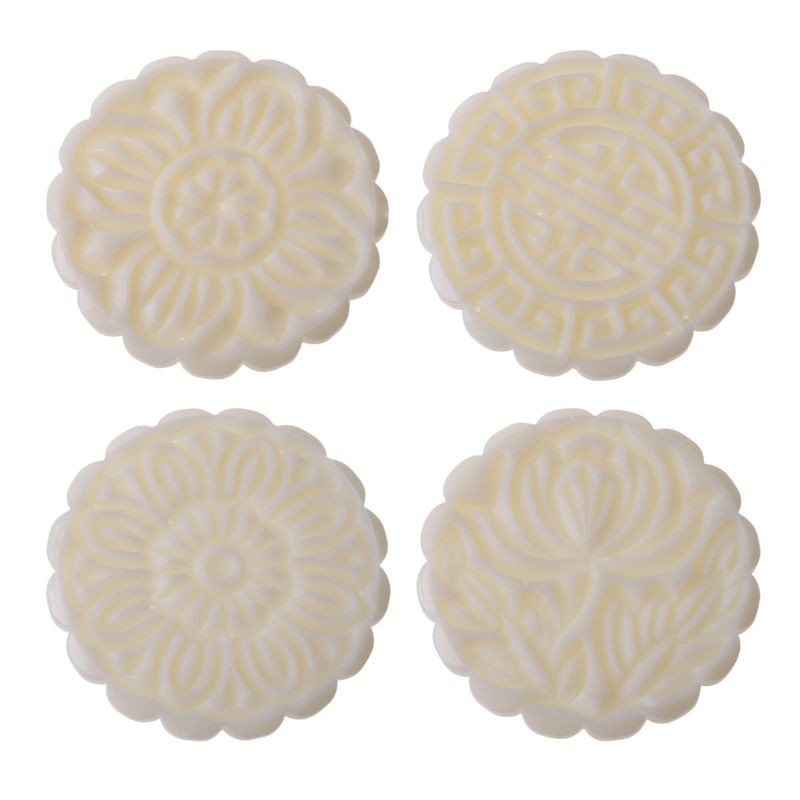 Khuôn Làm Bánh Trung Thu 100g 4 Ngăn Tiện Dụng