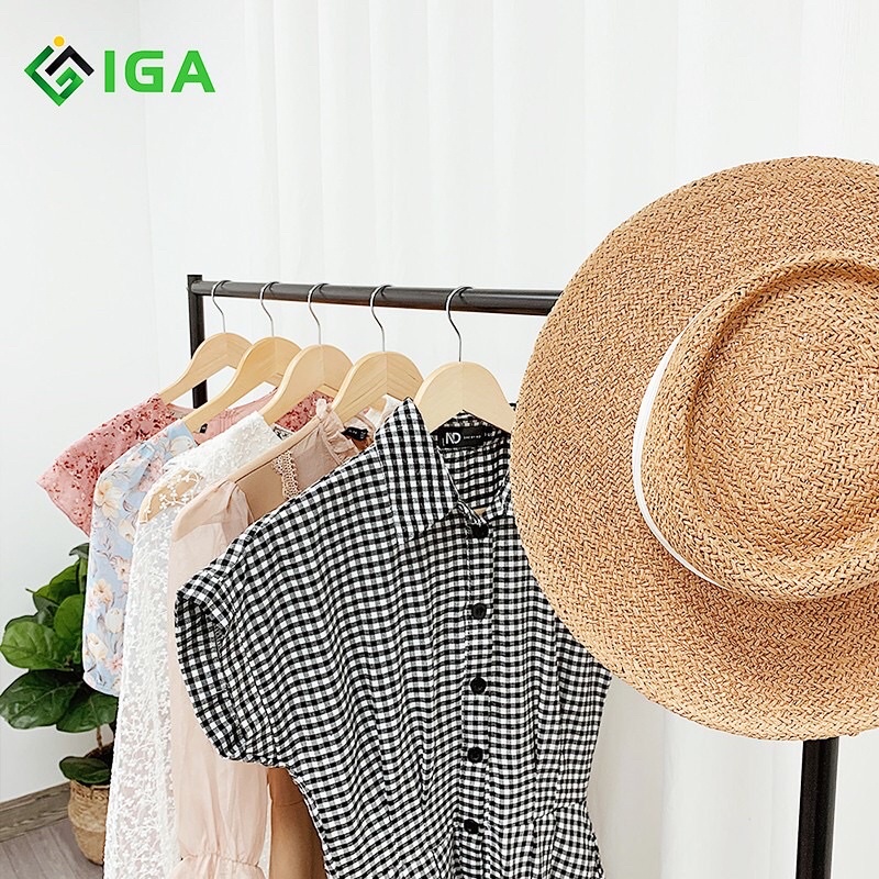 [Mã LIFEBKA5 giảm 10% tối đa 1 Triệu đơn 500k] Giá Treo Đồ Chữ Y Khung kim loại màu đen huyền bí - GM01