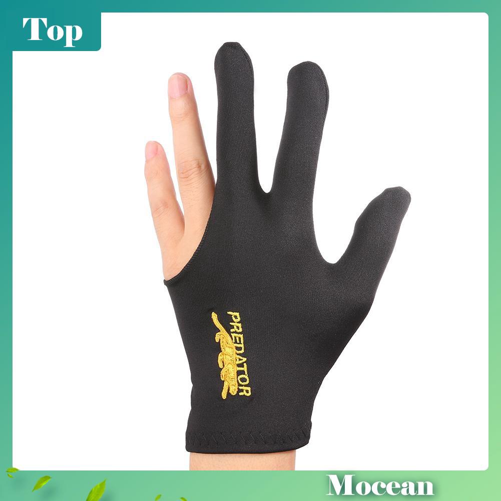 Găng tay chơi bida thêu họa tiết chữ độc đáo tiện dụng cho tay trái