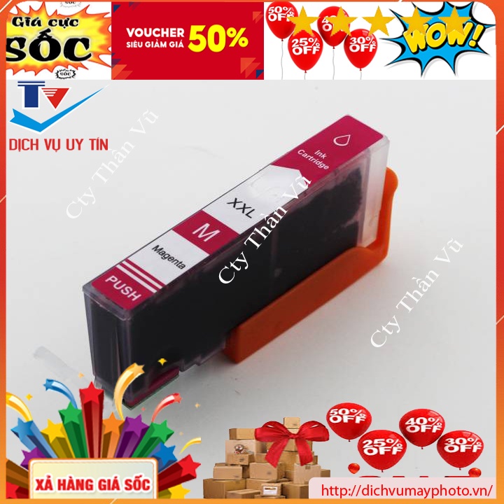 Bộ thỏi mực canon PGI-780XL CLI-781 dùng cho máy in TS9570 TS707 TS8170 TS8270 TS8370 TS9170 kholinhkienmayin SP00237