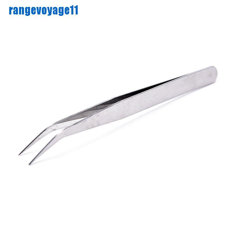Bộ 2 Dụng Cụ Kéo Lông Mày Thẳng Và Cong Bằng Thép Không Gỉ